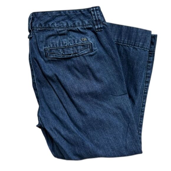 Womens Tommy Hilfiger Pre-Vintage 2008 Cropped Capri Dark Denim Jeans - Sz 10 - Picture 3 of 3